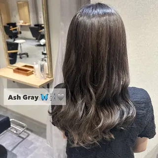 ロング 福井 優羽のヘアスタイル