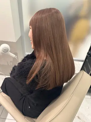 セミロング 池袋/透明感カラー 🎀Yuri🎀のヘアスタイル