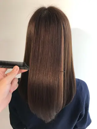 セミロング カラー 🌈ハイトーン髪質改 善🌈polon🌟のヘアスタイル