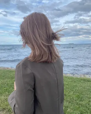 セミロング 💎【髪質改善カラー 艶髪×縮毛矯正】💎のヘアスタイル