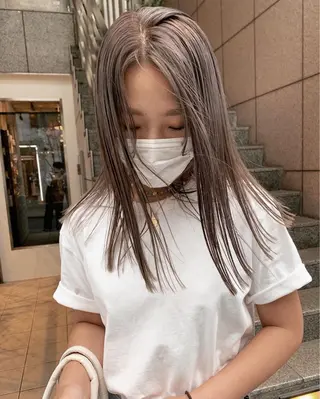 ロング カラー GIFT所属・橋本叶夢/ ショートヘア/透け感のヘアスタイル