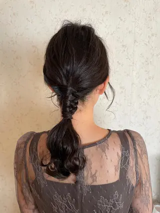 ミディアム ヘアアレンジ 豊田 智美のヘアスタイル