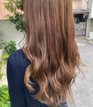 ロング カラー グレージュ/透明感/ 韓国ヘア/RISAのヘアスタイル