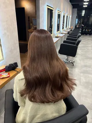 ロング カラー グレージュ/ベージュ 透明感カラーYUTAのヘアスタイル