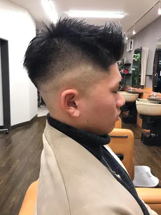 ショート メンズ プレミアムバーバー赤坂所属・野川 純麗のヘアスタイル