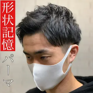 ショート ヒロ銀座プレミアムバーバー銀座店所属・田中 心のヘアスタイル