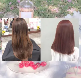 ロング カラー パーマ ヘアアレンジ 髪質改善🫧ベージュ 椙山 響のヘアスタイル