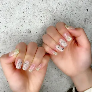 ミディアム カラー パーマ ヘアアレンジ メンズ キッズ ネイル マツエク・マツパ アイブロウ Salon Ｋのネイルデザイン