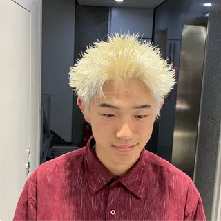 ショート カラー パーマ メンズ 🔥メンズ 特化🔥菊水皐暉🔥のヘアスタイル