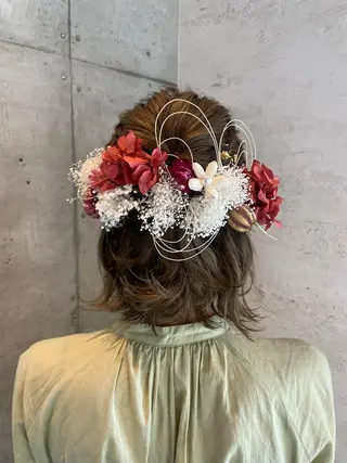 ミディアム ヘアアレンジ 女性に人気♪ はやしほのかのヘアスタイル