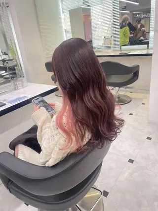 カラー ロング ハイトーン 横浜💞ミオのヘアスタイル