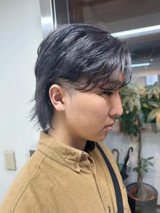 カラー メンズ 髪質改善&ストレート ‪✂︎‬鈴木青樹のヘアスタイル