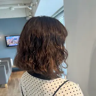 ショート パーマ オカモト サキのマツエク・マツパデザイン