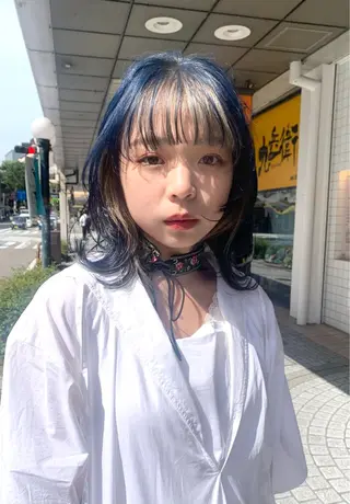 ミディアム みなもと ちはるのヘアスタイル