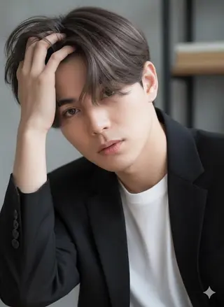 ミディアム メンズ ヘアサロン エム渋谷のヘアスタイル