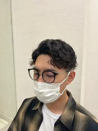 パーマ メンズ バレイヤージュ/ヘア アレンジ/shionのヘアスタイル