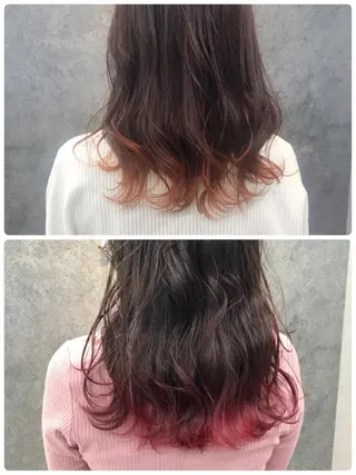 セミロング 所渉/韓国レイヤー /ウルフカットのヘアスタイル