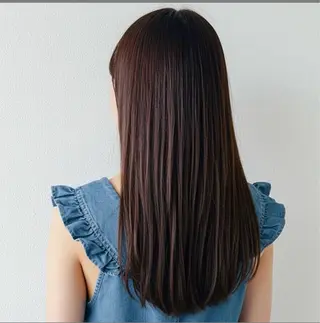 ロング MOLLASALON 浅香山店所属・髪質改善カラー 縮毛矯正🤍辻桃加のヘアスタイル