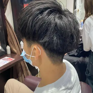 ショート メンズ 酸スト/フェザー パーマ/三谷海斗のヘアスタイル