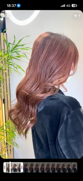 ロング カラー フラム所属・misato 💜🖤　フラムのヘアスタイル