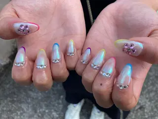 セミロング ネイル ✴︎ Delightのネイルデザイン