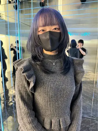 ミディアム 🐺立川のウルフ屋 さん🐺おかみ🐺のヘアスタイル