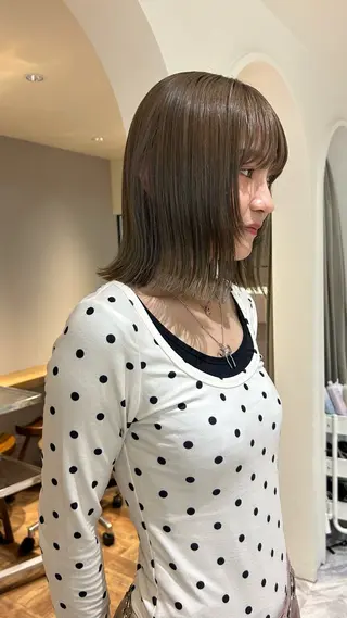 ミディアム カラー じゅわっと暖色カラー 🍊Moemiのヘアスタイル