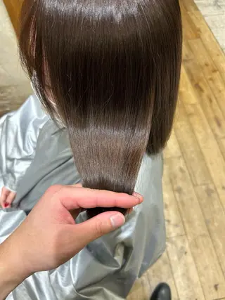 ミディアム カラー パーマ 新宿✨顔周りカット 韓国ヘア/坂本亜裟海のヘアスタイル