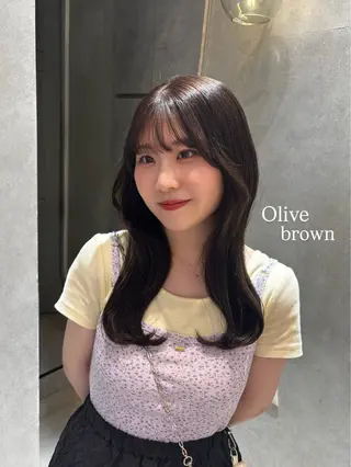 セミロング Natsuki/韓国 ボブ/レイヤーカットのヘアスタイル