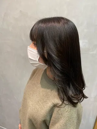 ミディアム hina💟 透明感カラーのヘアスタイル