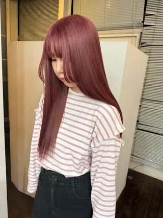 ロング カラー 🌻名古屋🌻 🫧ハイトーン🫧のヘアスタイル