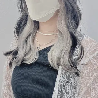 セミロング カラー 韓国スタイル🇰🇷 トレンドレイヤー🪡のヘアスタイル