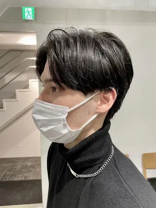 ショート カラー パーマ ヘアアレンジ メンズ ハイトーン/レイヤー 🌸さくらのヘアスタイル