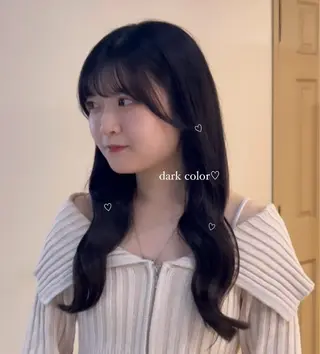 セミロング alku 中目黒所属・ai🎀中目黒美容室 /暖色×ガーリーのヘアスタイル