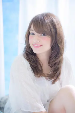 セミロング カラー パーマ×ウルフカット koya☆のヘアスタイル