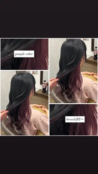 カラー 市毛 結菜のヘアスタイル