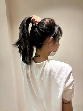 ロング カラー 津田 里菜のヘアスタイル