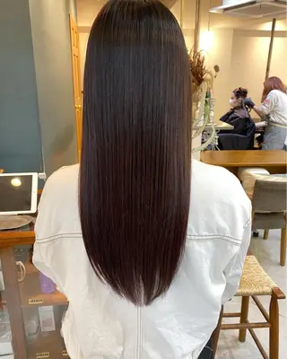 ロング カラー パーマ OVER→三軒茶屋 /縮毛矯正・髪質改善のヘアスタイル