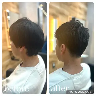 メンズ Aguhair milo森山知幸のヘアスタイル