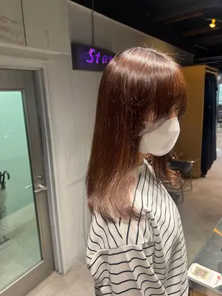 ロング カラー NANAMI🩵 大人可愛い韓国ヘアのヘアスタイル