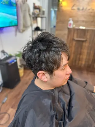 ミディアム パーマ メンズ Lizir ルズィール所属・Luzir⭐︎ GEN⭐︎のヘアスタイル