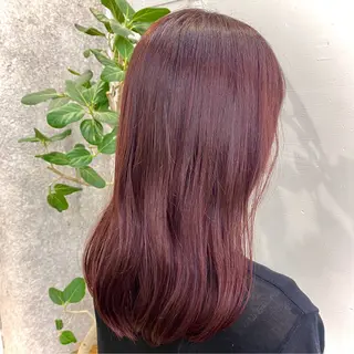 セミロング カラー 暖色カラー/天神/ ヘイマサクラのヘアスタイル