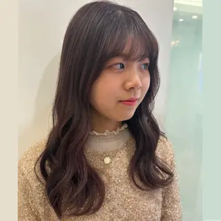 ロング カラー パーマ 🌸韓国風パーマ /銀座🌸いでいあやのヘアスタイル