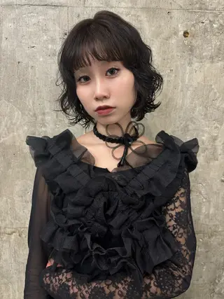 カラー ひかり/透明感カラー /ボブのヘアスタイル