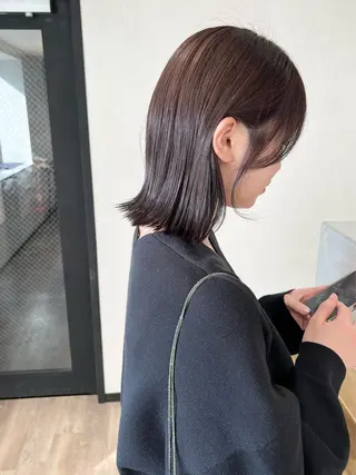 ショート カラー 🌱小顔魅せカット 透明感カラー/泉綺のヘアスタイル