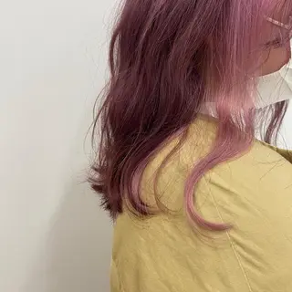 セミロング カラー ꧁𐬹川端 さくら𐬹꧂のヘアスタイル