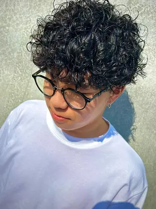 パーマ メンズ men's salon SOL所属・TAIYO帯広/ メンズパーマ/波巻きのヘアスタイル