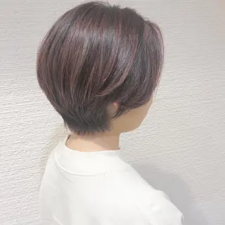 ショート ショート/ボブ/ 白髪ぼかし/しんやのヘアスタイル