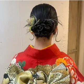 ヘアアレンジ 🦋Misaki🦋 メンズパーマ/着付けのその他イメージ