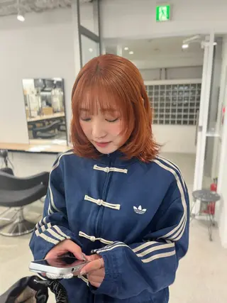 ミディアム カラー モテヘア/グレージュ /ボブ/前原汐🎐のヘアスタイル